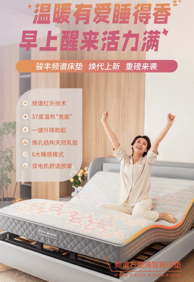 冬季助眠“神器”——頻譜石墨烯智能床墊